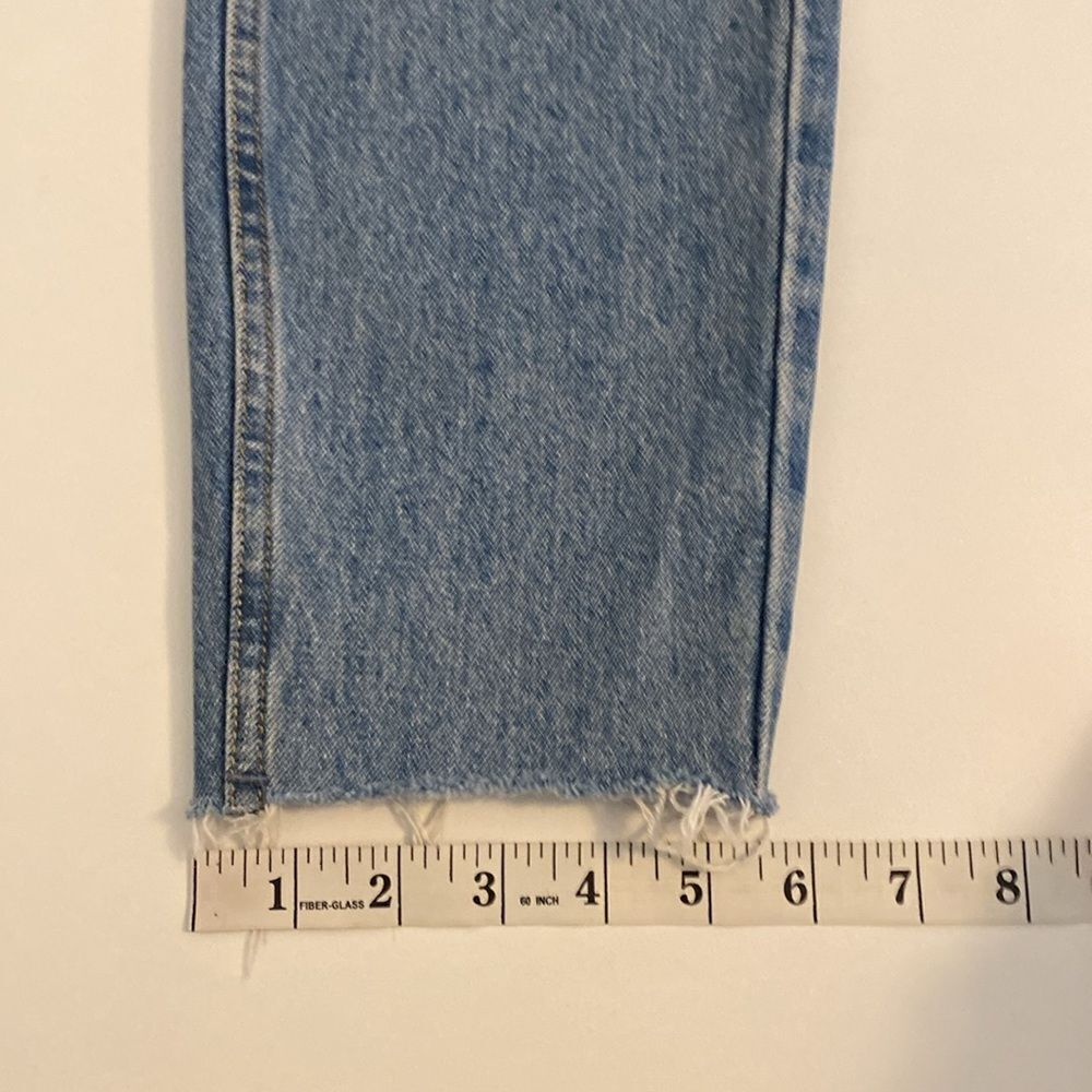 Free People Distressed High Waist Straight Leg Jeans Size 27 - Picture 14 of 14